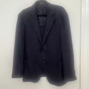 CANALI Kei NWOT Blue Plaid Wool Sport Coat Jacket 44R (54 EU) Made Italy $3000 - Picture 1 of 21