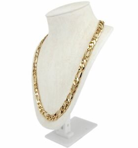 Cadena de oro 585 collar zopfkette lijado 14 kt cadena de oro macizo 55 cm