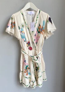 Mono verano mujer beige colorido Phantasia floral talla 38 40 M L - Imagen 1 de 2