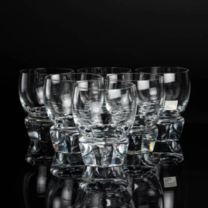 Vasos de cristal Ichendorf Domingo whisky grande juego de 6 vintage - Imagen 1 de 5