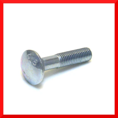 Schlossschrauben DIN 603 metrisch verzinkt M5-M12 Teilgewinde Flachkopfschraube - Bild 1 von 4