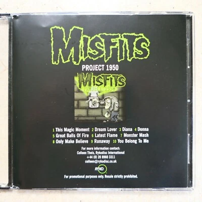 Misfits ‎– Project 1950   Rykodisc   FOR PROMOTION ONLY   CD   top - Bild 1 von 4