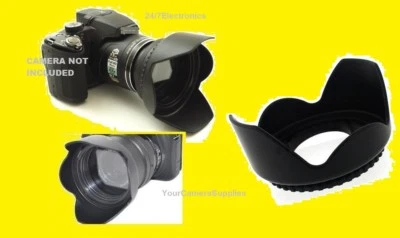 PRO FLOWER LENS HOOD - DIRECTLY TO CAMERA NIKON COOLPIX P900 P950 - image 1 of 4