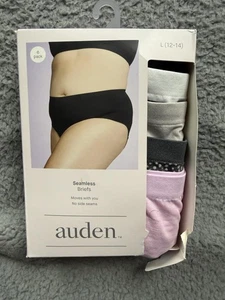 Auden Seamless Briefs Underwear Womens Large Neutral 6 Pack Tag Free No Seams - Picture 1 of 4