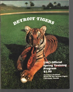 1983 Detroit Tigers Official Spring Training Program *UN-SCORED* NEAR MINT - Picture 1 of 4