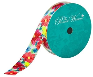 Pioneer Woman Breezy Blossom Ribbon 5/8" x 3 Yards NIP - Picture 1 of 3