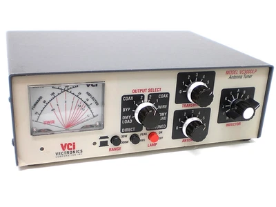 MFJ / VECTRONICS VC300DLP ANTENNA TUNER,  1.8-30Mhz,  BUILT-IN DUMMY LOAD - Image 1 of 4