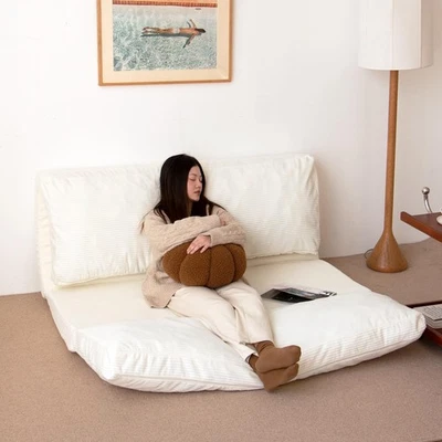 Sofá colchón plegable bolsa de frijoles, relleno de espuma sofá colchón plegable, incluye re... Foto 1 de 4