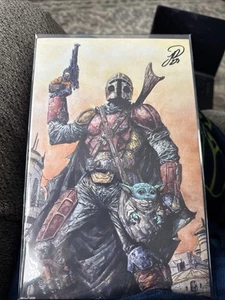 LIBRO DE ARTE VIRGEN MANDALORIANO MEGACON limitado a 150 - Imagen 1 de 11