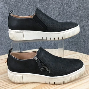 Mocasín Soul Slip para mujer 6,5 M negro Turner cremallera punta redonda informal imitación cuero - Imagen 1 de 17