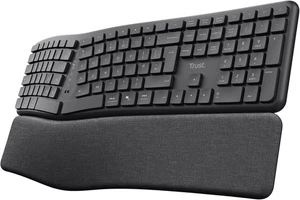 Trust Arvia Silent Wireless Ergonomic Keyboard UK QWERTY Layout Bluetooth + 2.4G - Afbeelding 1 van 3