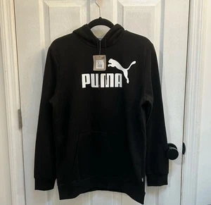 Sudadera con capucha para hombre Puma Essential logotipo grande polar M mediana negra - Imagen 1 de 6