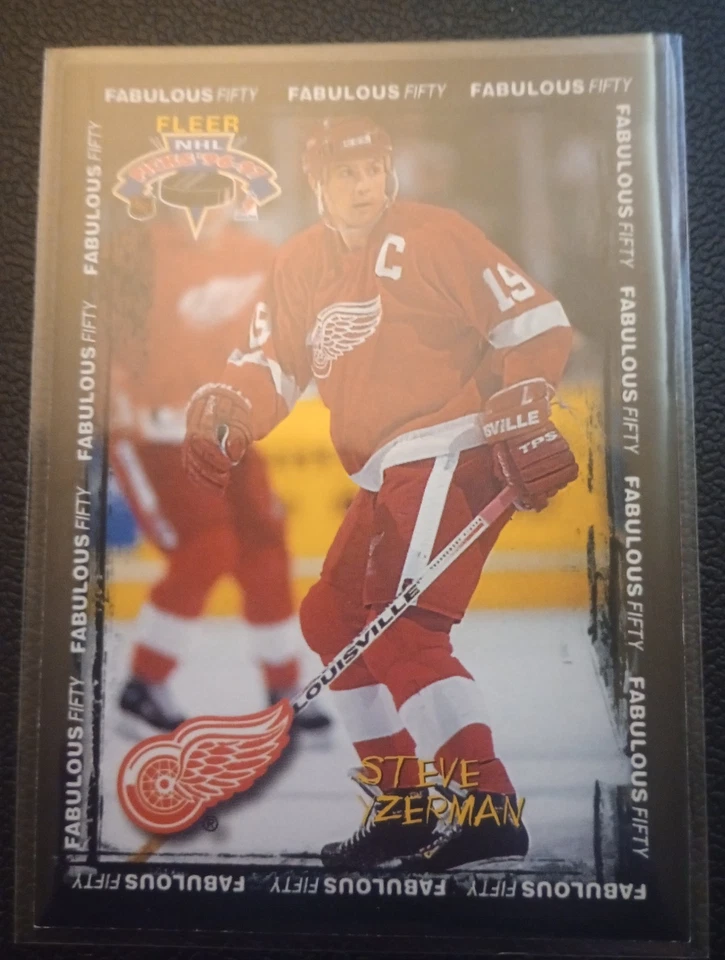 1996-97 Fleer Picks Fabulous 50 #49 Steve Yzerman Red Wings - Image 1 of 2