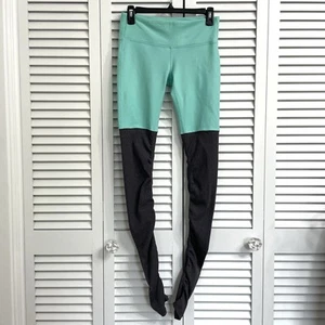 Leggings Alo Yoga Goddess para mujer talla pequeña gris aguamarina acanalados arrugados - Imagen 1 de 13
