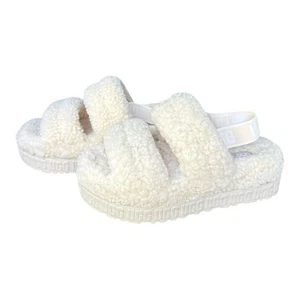 Women's UGG Oh Fluffita Platform Sandals Light Tan US Size 10 - Picture 1 of 6