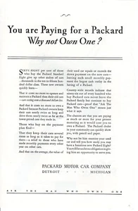 Anuncio impreso vintage 1929 Estás pagando por un Packard por qué no poseer un coche anuncio 1929 - Imagen 1 de 2