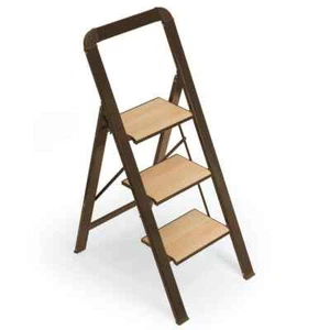 3-Step Reach Aluminium Lightweight Foldable Step Stool with Wide Anti-Slip Pedal - Picture 1 of 5