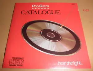 Folleto catálogo CD vintage rojo poligrama catálogos - Imagen 1 de 1