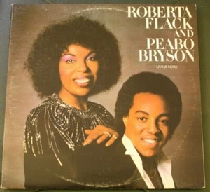 Roberta Flack and Peabo Bryson Live & More gate hinge double Album  2 LP  - Picture 1 of 9
