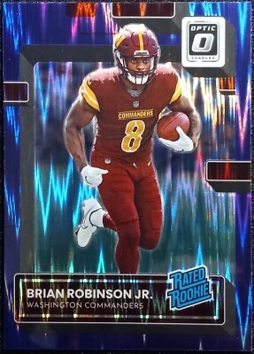 2022 Donruss Optic Brian Robinson Jr. RC Commanders Purple Shock #227 SP NM-MT - Image 1 of 2
