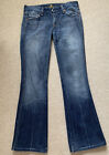 Ladies for all mankind jeans, 26 W and 30 L, blue bootcut Wash