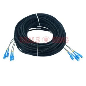 200M Field Outdoor Fiber Cable SC-SC 4 Strand 9/125 Single Mode Fiber Patch Cord - Afbeelding 1 van 1