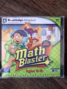 Math Blaster For 2nd Grade PC MAC CD kids learn problems fractions game Sealed - Picture 1 of 2