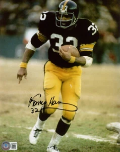 FRANCO HARRIS SIGNED AUTOGRAPHED 8x10 PHOTO PITTSBURGH STEELERS HERO BECKETT BAS - Picture 1 of 2