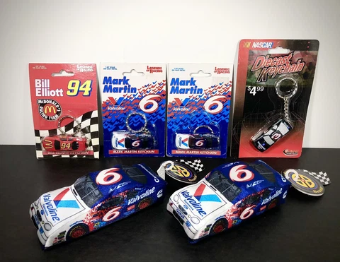 Vintage NASCAR Lot Mark Martin, Earnhardt, Bill Elliott, Diecast Car, N.O.S !!! Cover