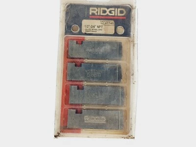 RIDGID 47745 Pipe Dies 1/2"-3/4" NPT , Alloy Steels Chasers, Universal 1 # NEW - Image 1 of 4