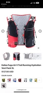Kailas Trail Running vest men small With Two Softflask - Picture 1 of 8