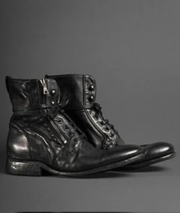 RARO $698 John Varvatos Collection AGO stivaletto con zip laterale 9,5 - Foto 1 di 6