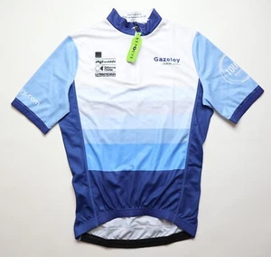 BNWT GAZELEY TOUR 2019 CYCLING SHIRT JERSEY MAGLIA REPREVE FULL ZIP NEW MENS XS - Picture 1 of 10