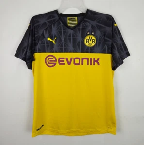 Puma Borussia Dortmund Jersey XL Evonik Home Soccer Futbol 2018-19 Yellow Black - Picture 1 of 14