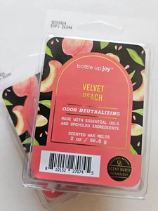 Bottle Up Joy Scented Wax Melts - Pack of 2 / Velvet Peach - 2oz - Picture 1 of 3