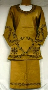 Nuevo Mujeres Africano Tradicional Faldas Dashiki Traje Étnico Mostaza Negro Talla Gratis - Imagen 1 de 2