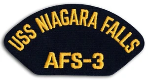 US Navy AFS-3 USS Niagara Falls Combat Stores Schiff Cap Patch Bügelbild *Neu* (a) - Bild 1 von 1