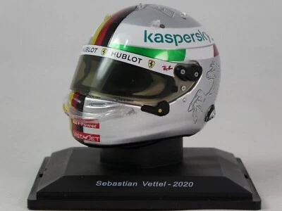 NEW 1:5 Casco Helmet F1 SEBASTIAN VETTEL 2020 Italian GP FERRARI SPARK +Magazine - Image 1 of 4