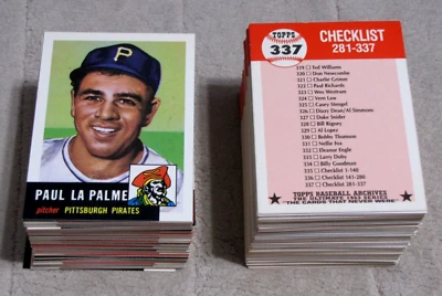 1991 Topps Archives '53 Baseball  (# 201-337)  (Pick Choose Complete) Free Ship - Image 1 of 2