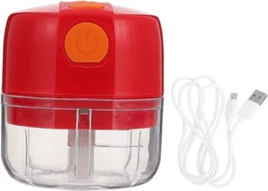 Mini Food Chopper Garlic Vegetable Crusher Kitchen Electric Grinder RED - Picture 1 of 6
