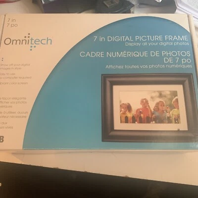 Omnitech 7 In Digital Picture Frame New Frame Digital Photos - Image 1 of 4