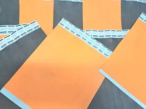 50 Solid Orange 50 Solid Black Wristband Event Party 3/4" Wide Packs - Picture 1 of 1