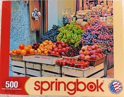 Fruit Market 500 Piece Jigsaw Puzzle by Springbok - Image 1 of 3