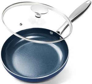 Small Frying Pan - 8 Inch Nonstick Frying Pan with Lid, Non-Toxic Omelette Pa... - Picture 1 of 7