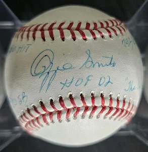 Ozzie Smith St. Louis Cardinals Signed Baseball with Multiple Inscs #10/24... - Picture 1 of 9
