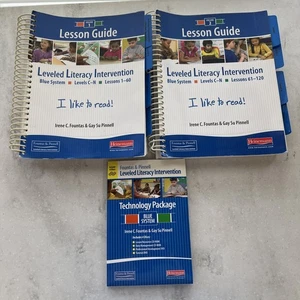 Fountas & Pinnell Leveled Literacy Blue System Lesson Guides 1 & 2 & CD/DVD Set - Imagen 1 de 7