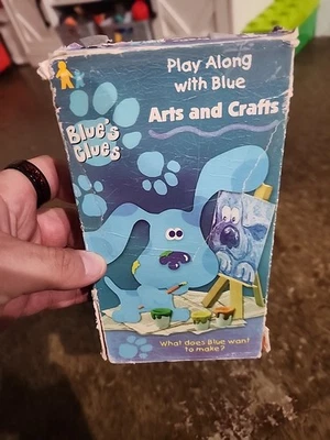 Blue’s Clues: Play Along With Blue: Arts and Crafts VHS 1998 Nick Jr Orange Tape - Image 1 of 4