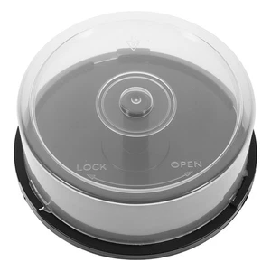 Contenedor de almacenamiento de CD Contenedores de cubo de DVD Estuche de disco Soporte transparente - Imagen 1 de 12