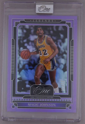 Magic Johnson 2024-25 Panini One And One 22/25 Purple Legends Lakers #162 - Image 1 of 3