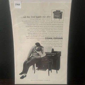 Vintage 1960 Conn Organ And They Lived Happily Ever After Ad Advertisement - Picture 1 of 2